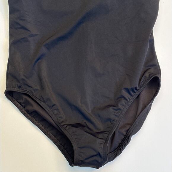 Lands' End Women's Plus Size Tugless X-Back One Piece Swimsuit 16W Black UPF 50 - Picture 5 of 13